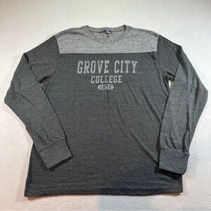Grove City College Long Sleeve T-Shirt Gray Size Large MV Sport‎ Unisex Casual